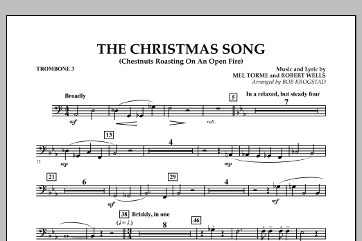 The Christmas Song (Chestnuts Roasting on an Open Fire) - Trombone 3 (Full Orchestra) von Bob Krogstad