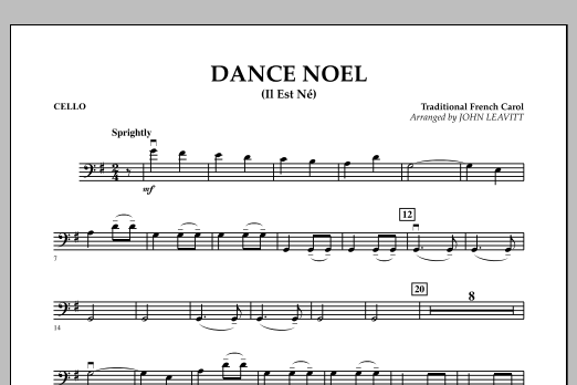 Dance Noel (Il Est Ne) - Cello (Orchestra) von John Leavitt