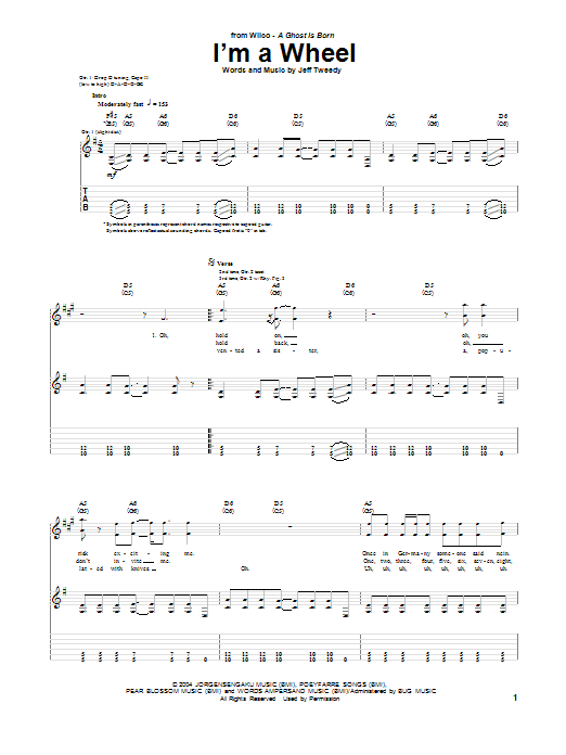 I'm A Wheel (Guitar Tab) von Wilco