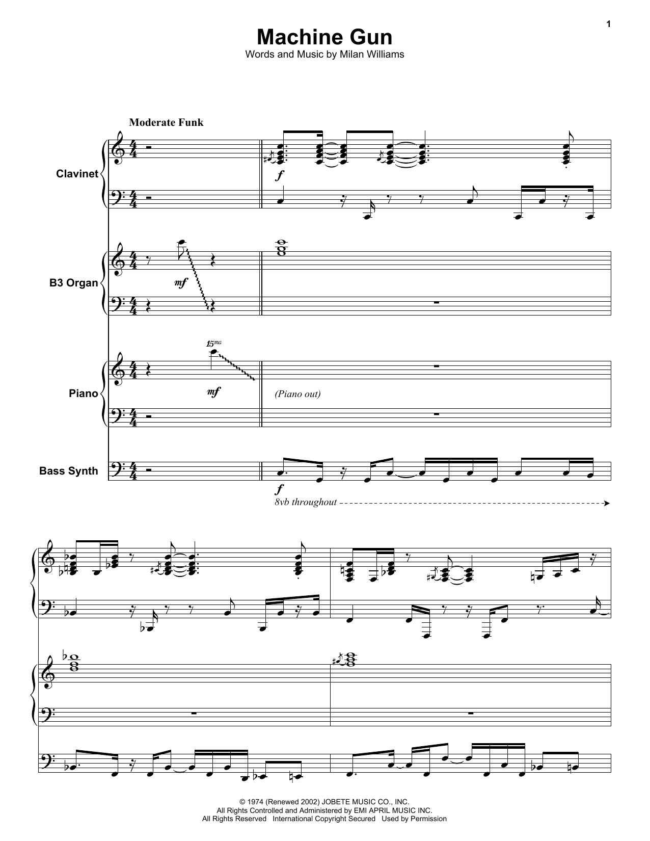 Machine Gun (Keyboard Transcription) von The Commodores