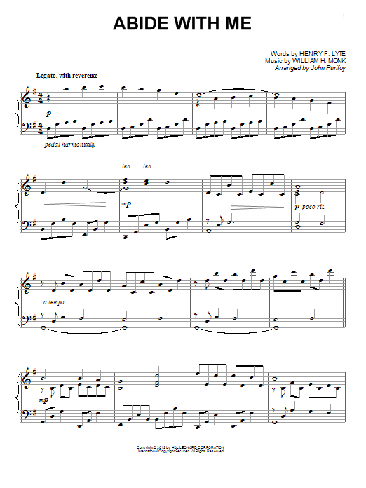 Abide With Me (Piano Solo) von John Purifoy