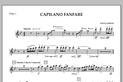 Capilano Fanfare (Digital Only) - Flute 1 (Concert Band) von Steve Smith