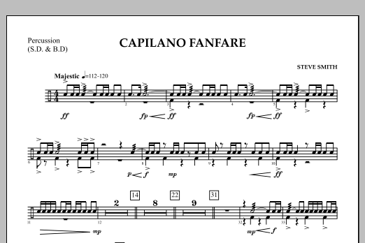 Capilano Fanfare (Digital Only) - Percussion (Concert Band) von Steve Smith