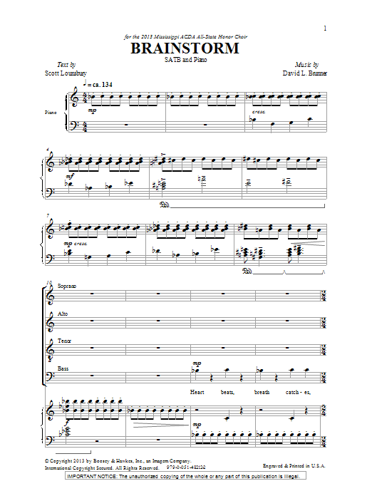 Brainstorm (SATB Choir) von David Brunner