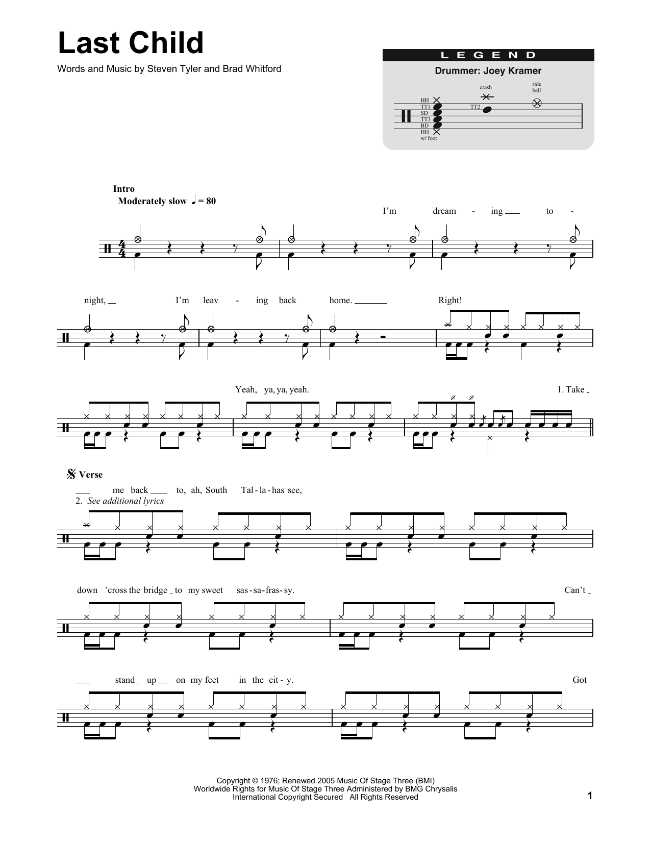 Last Child (Drums Transcription) von Aerosmith