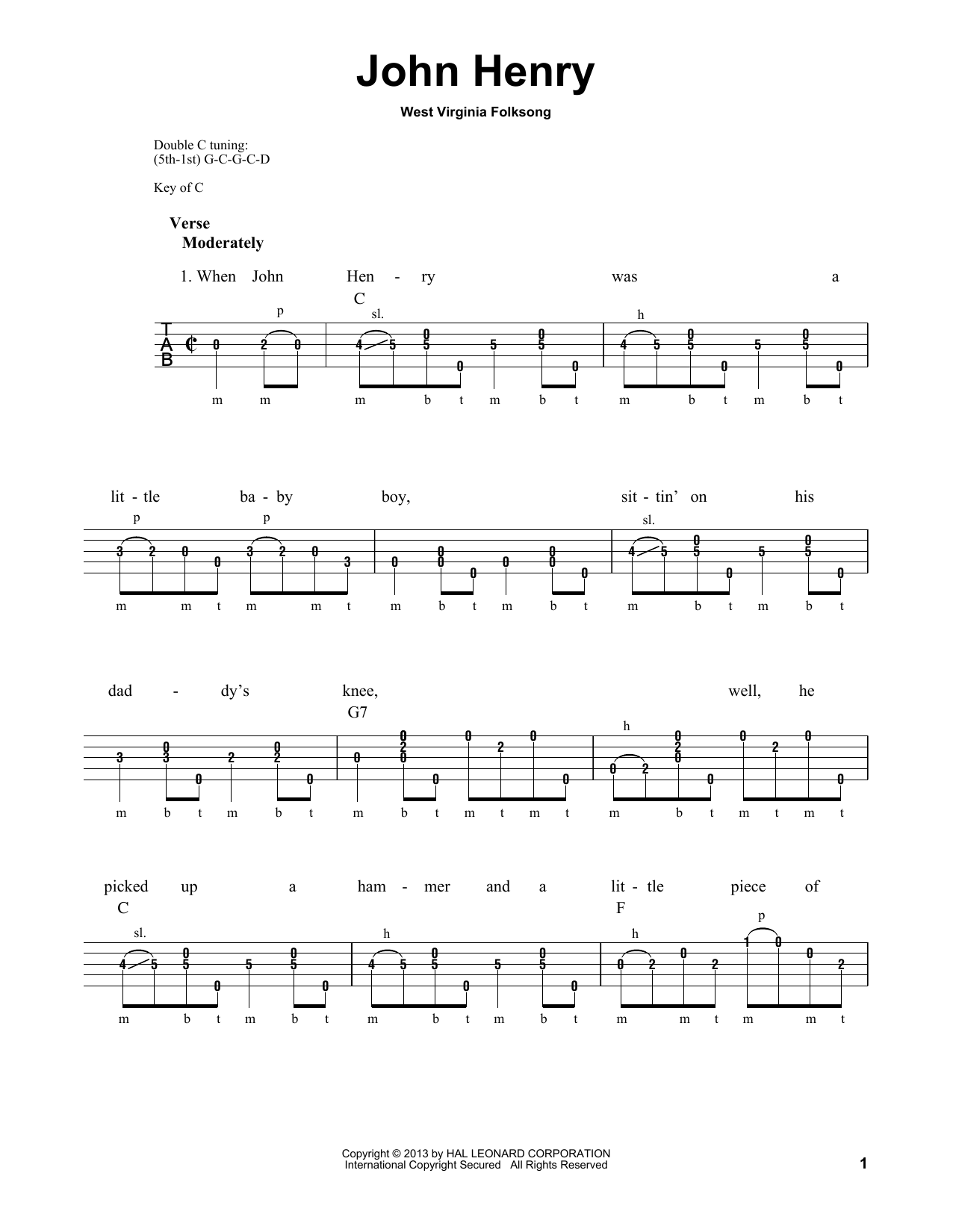 John Henry (Banjo Tab) von Michael Miles