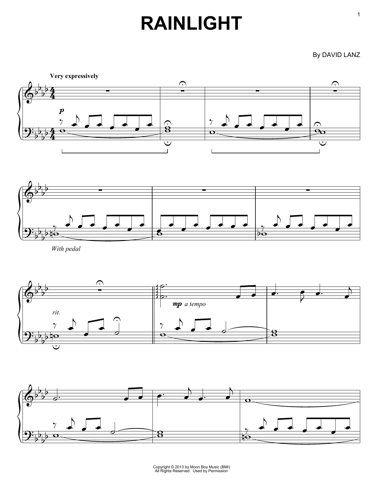 Rainlight (Piano Solo) von David Lanz