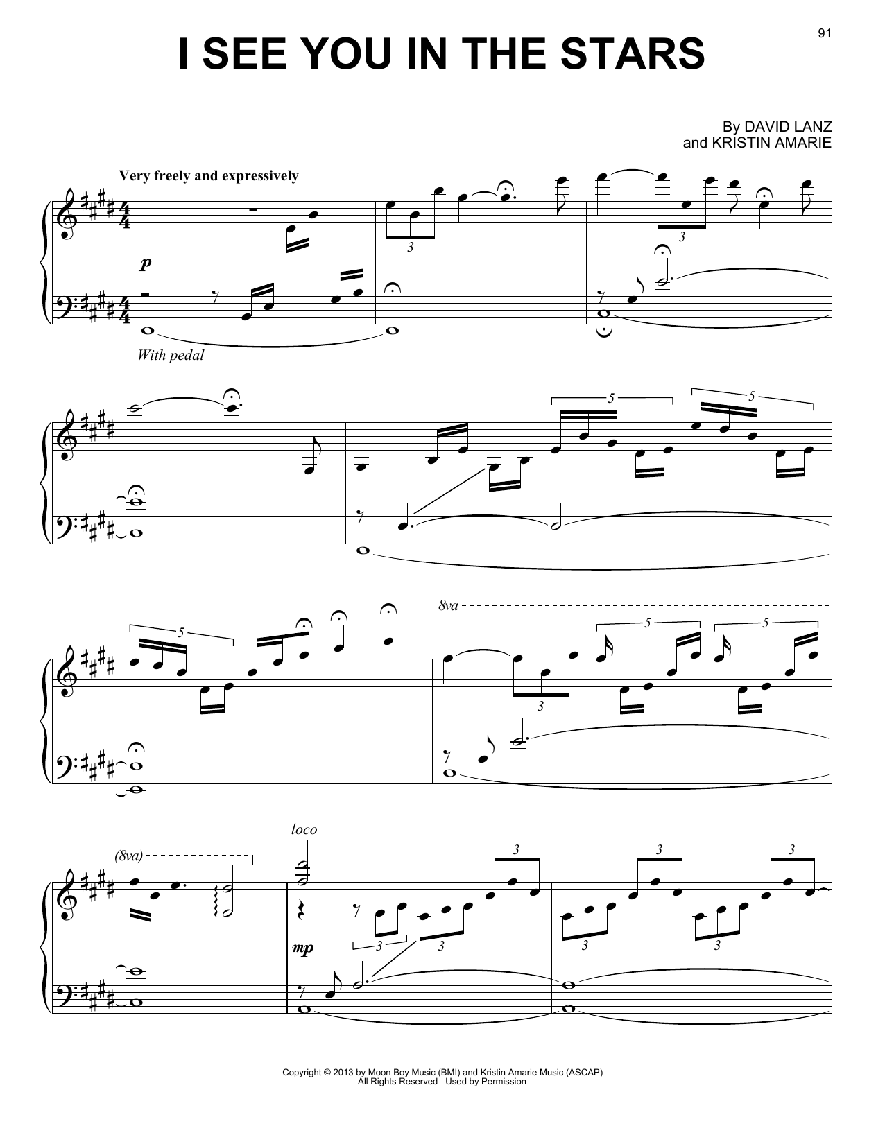 I See You In The Stars (Piano Solo) von David Lanz