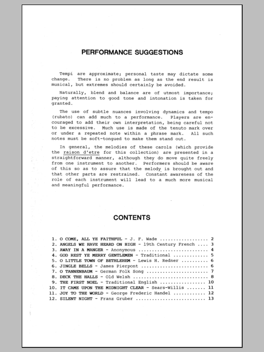 Christmas Carols For Sax Quartet/Conductor's Score (Woodwind Ensemble) von Conley