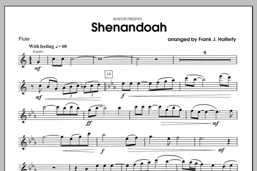 Shenandoah - Flute (Woodwind Ensemble) von Halferty