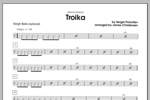 Troika - Sleigh Bells (Woodwind Ensemble) von Christensen
