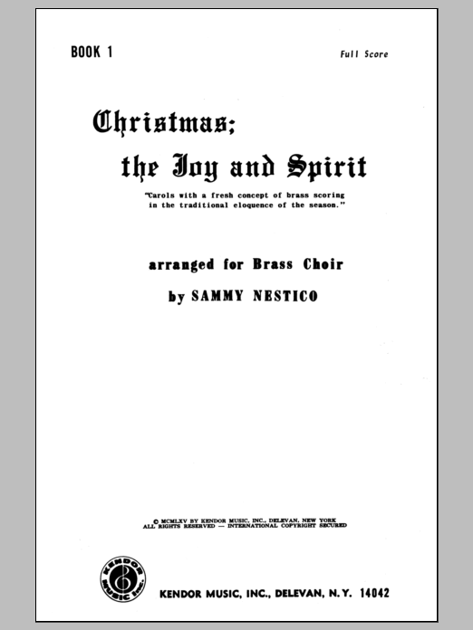 Christmas; The Joy & Spirit-Book 1/Full Score (Brass Ensemble) von Nestico