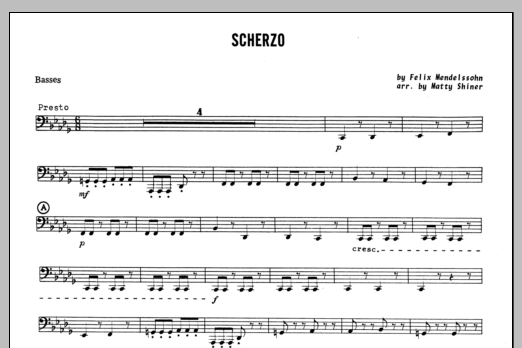 Scherzo - Bass (Brass Ensemble) von Shiner