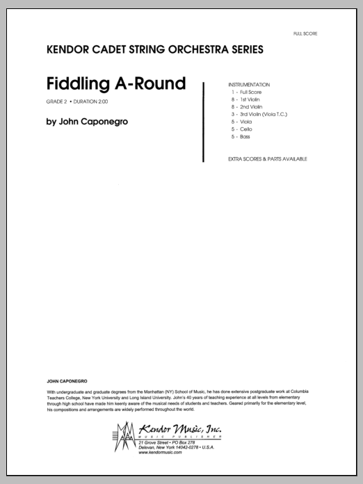 Fiddling A-Round - Full Score (Orchestra) von Caponegro