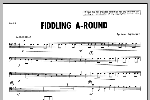 Fiddling A-Round - Bass (Orchestra) von Caponegro