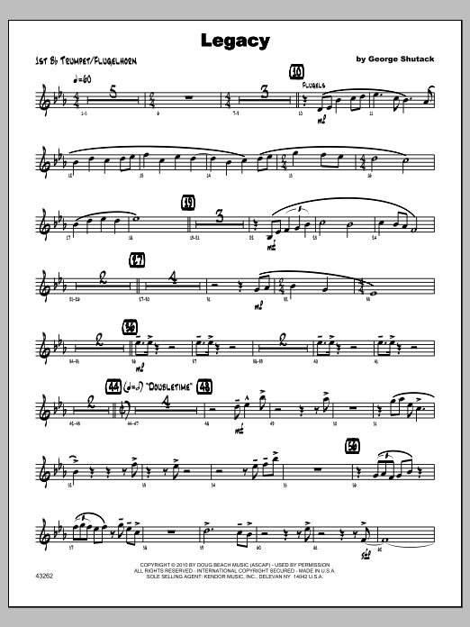 Legacy - Trumpet 1 (Jazz Ensemble) von Shutack