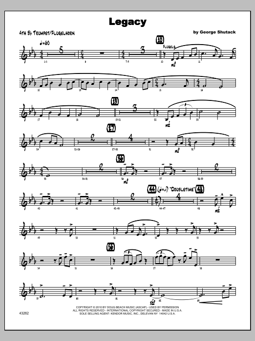 Legacy - Trumpet 4 (Jazz Ensemble) von Shutack