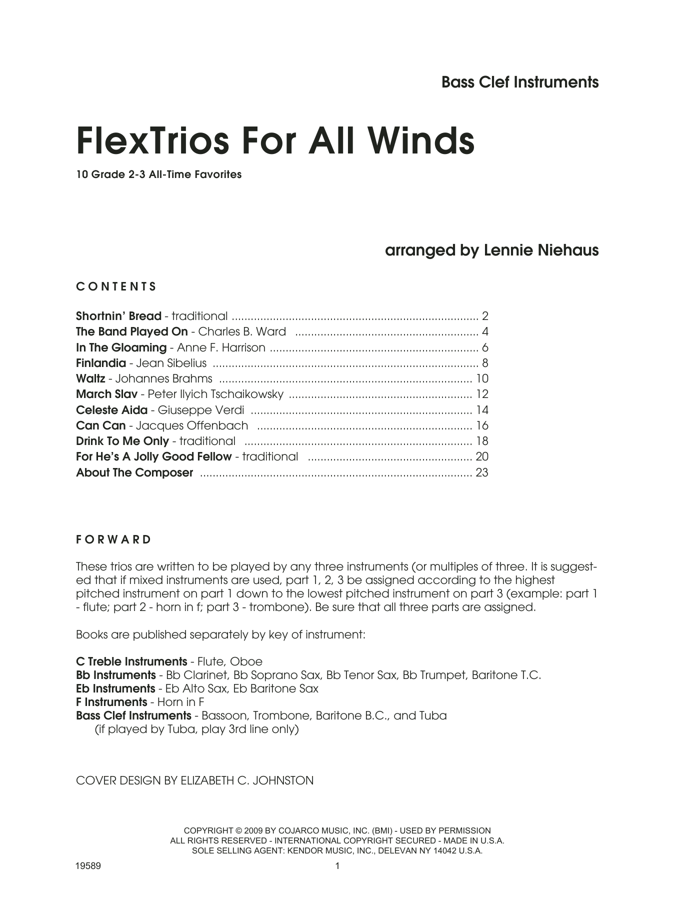 FlexTrios For All Winds (Bass Clef Instruments) - Bass Instruments (Performance Ensemble) von Lennie Niehaus