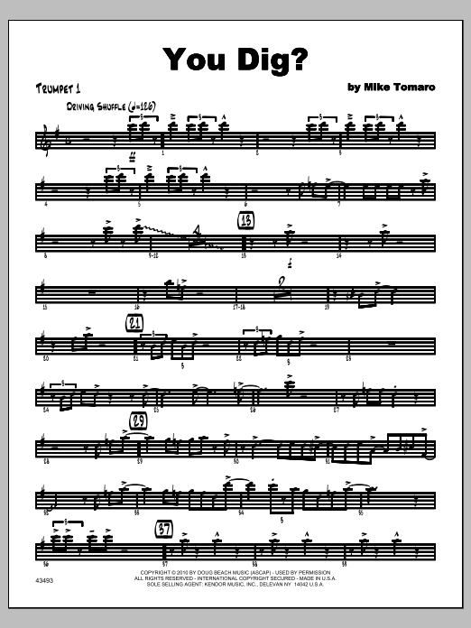 You Dig? - Trumpet 1 (Jazz Ensemble) von Tomaro