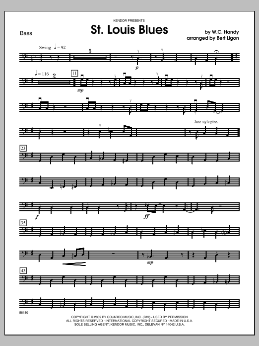 St. Louis Blues - Bass (Orchestra) von Ligon