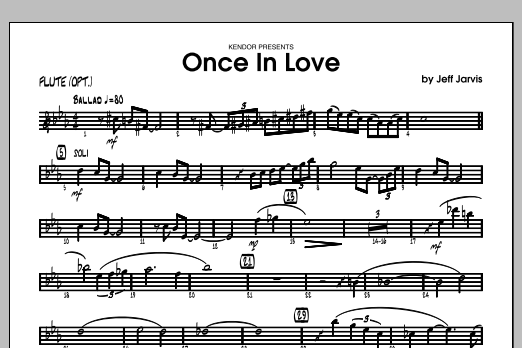 Once In Love - Flute (Jazz Ensemble) von Jarvis