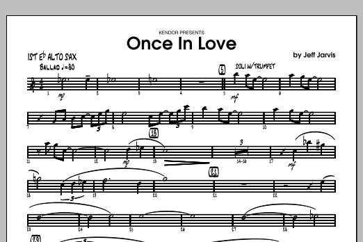 Once In Love - Alto Sax 1 (Jazz Ensemble) von Jarvis