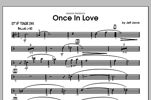 Once In Love - Tenor Sax 1 (Jazz Ensemble) von Jarvis