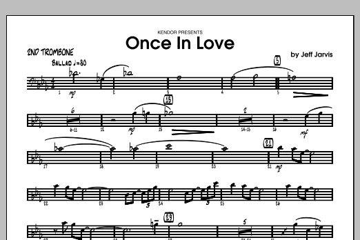 Once In Love - Trombone 2 (Jazz Ensemble) von Jarvis