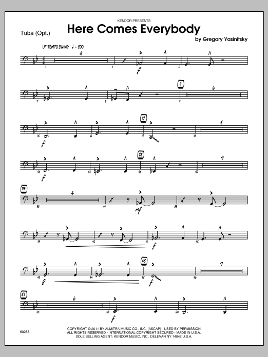 Here Comes Everybody - Tuba (Jazz Ensemble) von Yasinitsky