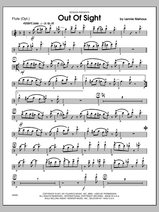 Out Of Sight - Flute (Jazz Ensemble) von Niehaus