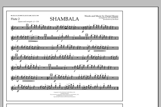 Shambala - Flute 2 (Marching Band) von Jay Dawson