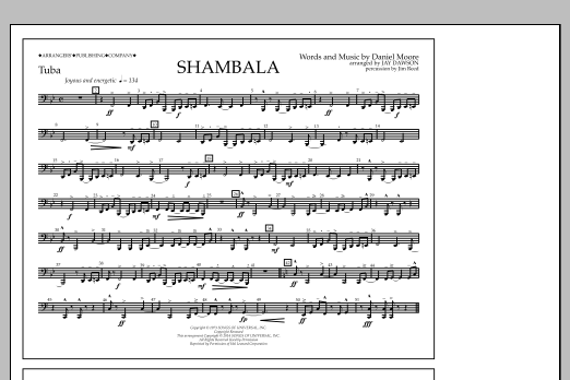 Shambala - Tuba (Marching Band) von Jay Dawson