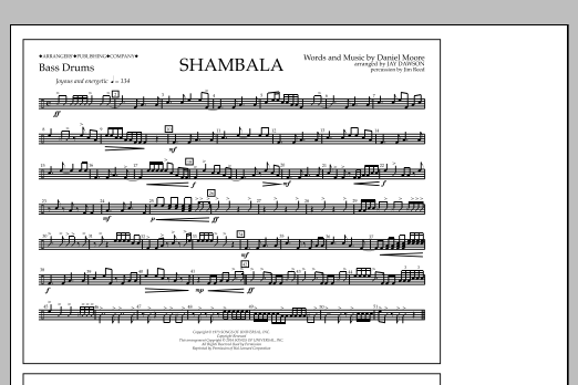 Shambala - Bass Drums (Marching Band) von Jay Dawson