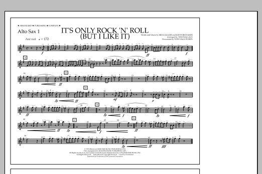 It's Only Rock 'n' Roll (But I Like It) - Alto Sax 1 (Marching Band) von Tom Wallace