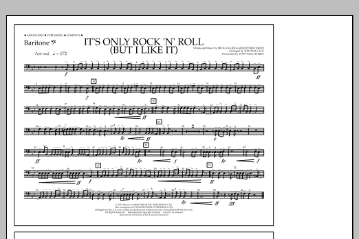 It's Only Rock 'n' Roll (But I Like It) - Baritone B.C. (Marching Band) von Tom Wallace