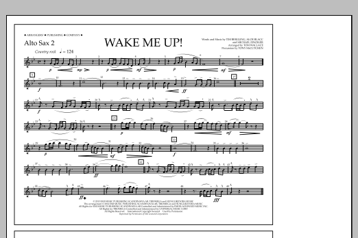 Wake Me Up! - Alto Sax 2 (Marching Band) von Tom Wallace