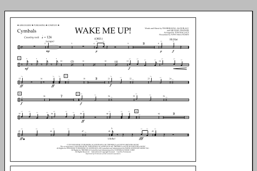 Wake Me Up! - Cymbals (Marching Band) von Tom Wallace