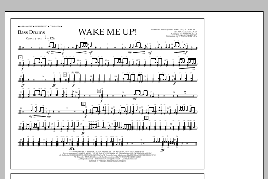 Wake Me Up! - Bass Drums (Marching Band) von Tom Wallace