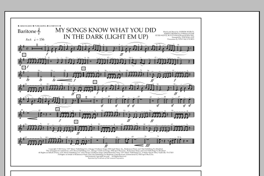 My Songs Know What You Did in the Dark (Light 'Em Up) - Baritone T.C. (Marching Band) von Tom Wallace