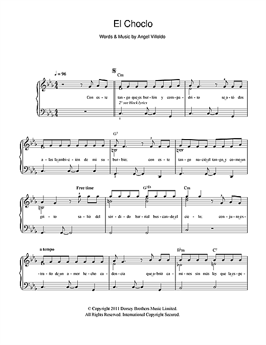 El Choclo (Easy Piano) von Angel Villoldo