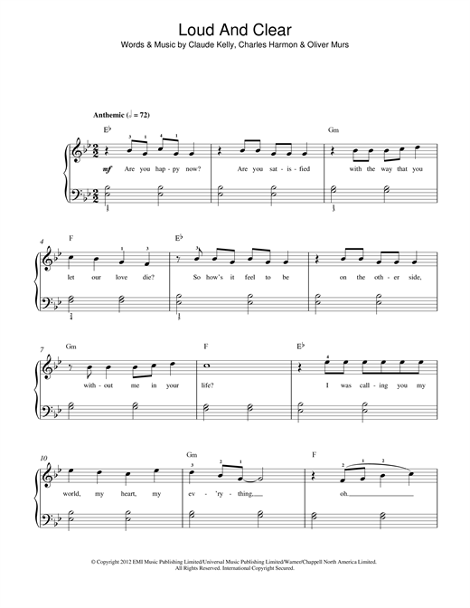Loud & Clear (Beginner Piano) von Olly Murs