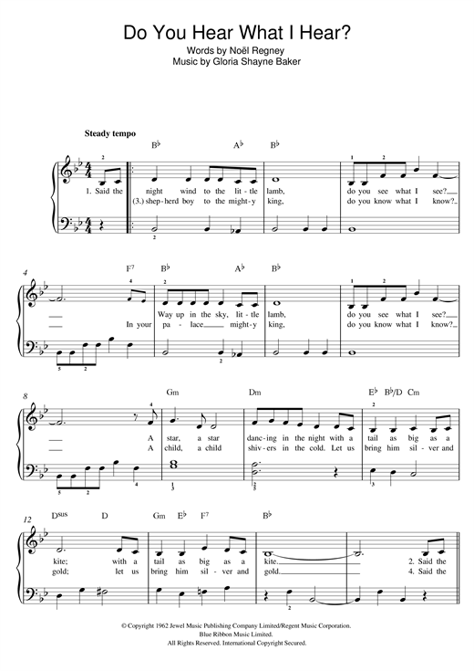 Do You Hear What I Hear? (Beginner Piano) von Mary J. Blige