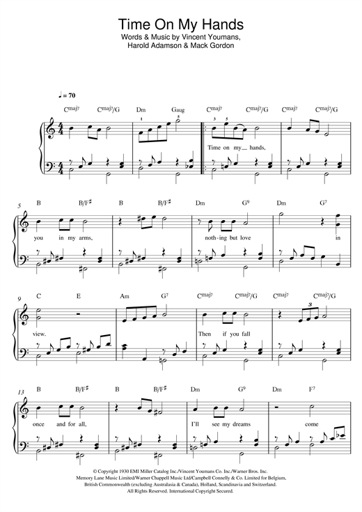 Time On My Hands (Beginner Piano) von Billie Holiday