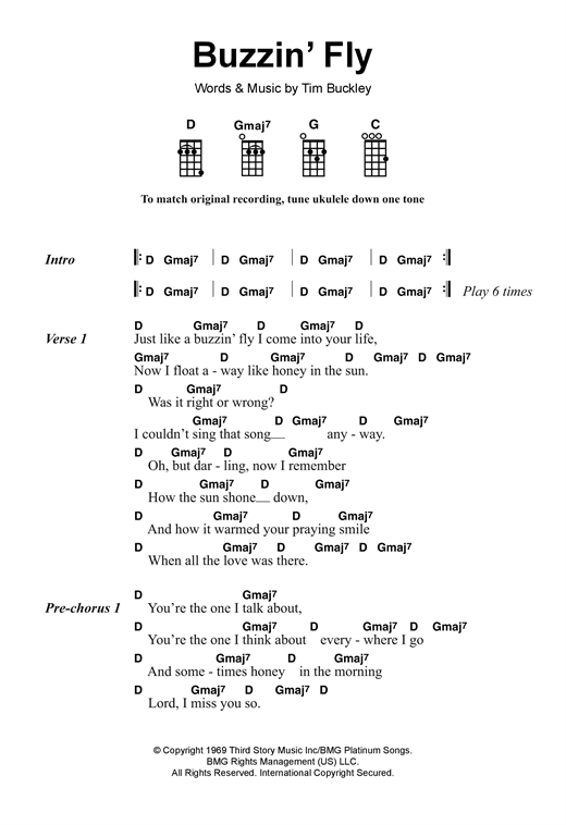 Buzzin' Fly (Ukulele) von Tim Buckley