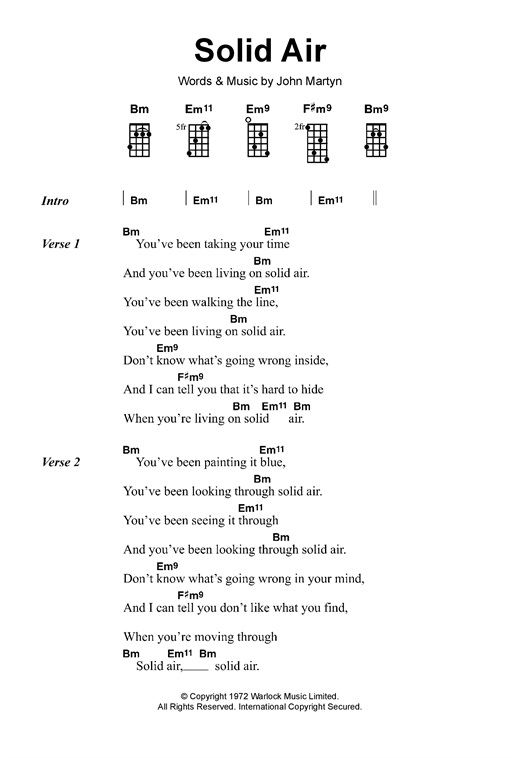 Solid Air (Ukulele) von John Martyn