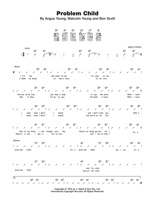 Problem Child (Ukulele) von AC/DC