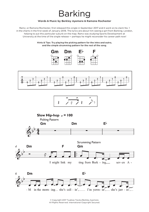 Barking (Beginner Ukulele) von Ramz