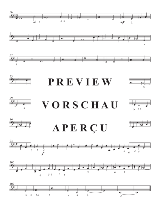 gallery: Herr, nun lässt Du Deinen Diener , , (Ensemble für Bass, 4x Posaune + BC)