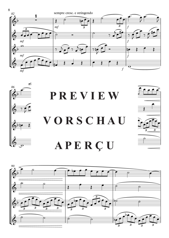 gallery: Arabesque No 1 , , (Saxophon Quartett SATB)