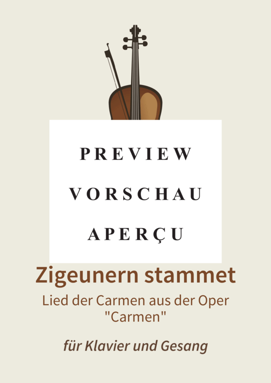 gallery: Die Liebe von Zigeunern stammet - Lied der Carmen aus der Oper Carmen , , (Gesang + Klavier)